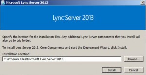 Lync 2013 Installer