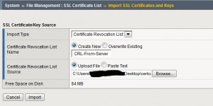 Import CRL to F5 BIGIP