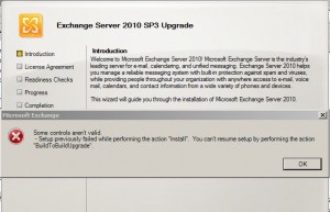 Exchange 2010 BuildToBuildUpgrade Error