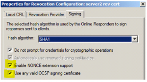 Additional MS OCSP Options