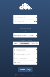 owncloud setup 1404